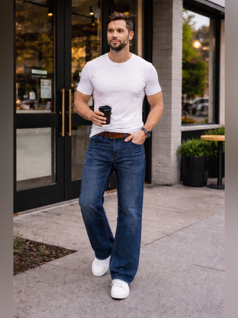 7 For All Mankind VTG Men’s Bootcut Jeans Distressed Medium Wash Size 34